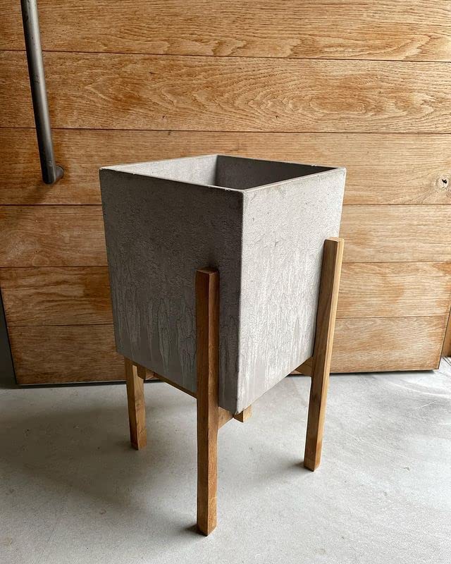 Amazon.co.jp: ウッドギャラリー樹 wood stand pot 鉢カバー 鉢